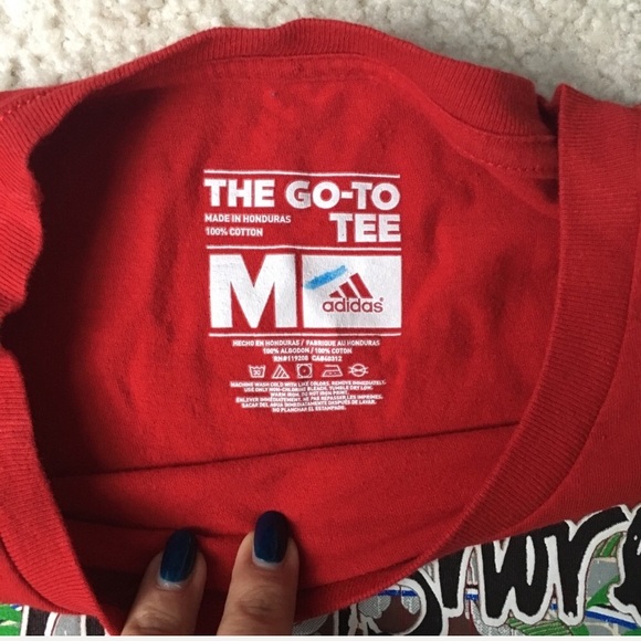 Men’s Adidas Red Go-To Tee size MED - Picture 8 of 8
